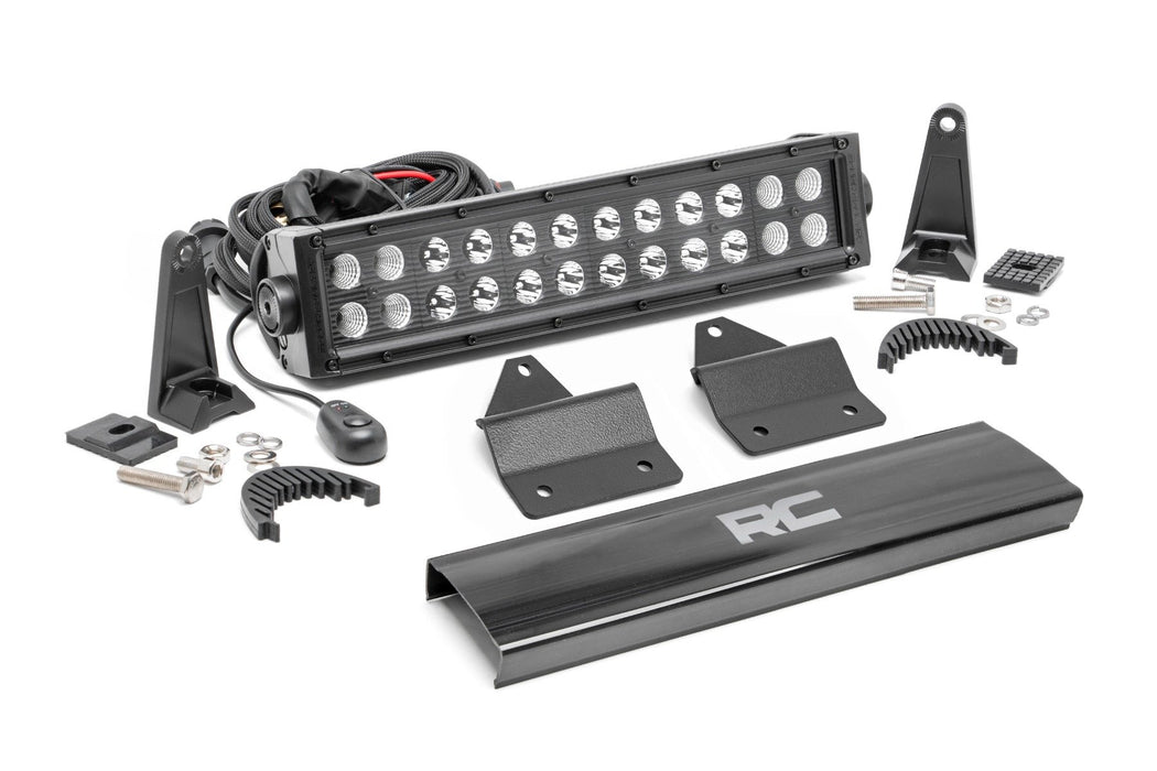 Rough Country 12" LED Light Kit Hood Mount Dual Row Intimidator GC1K/GC1K Crew