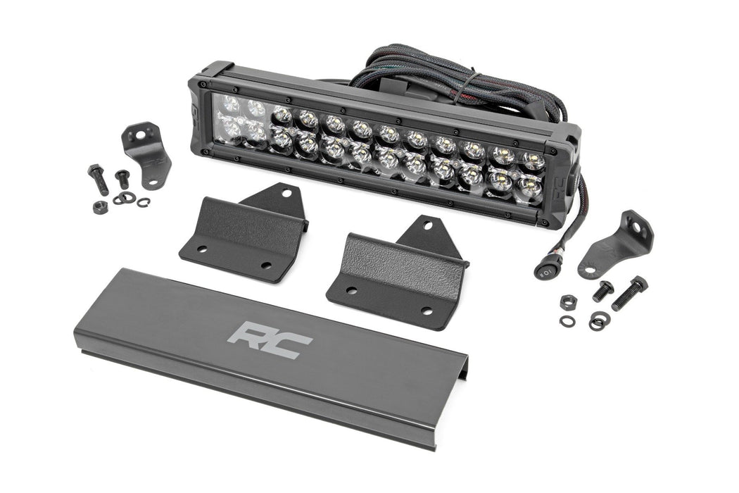 Rough Country 12" DRL LED Light Kit Hood Mount Dual Row Intimidator GC1K/GC1K Crew