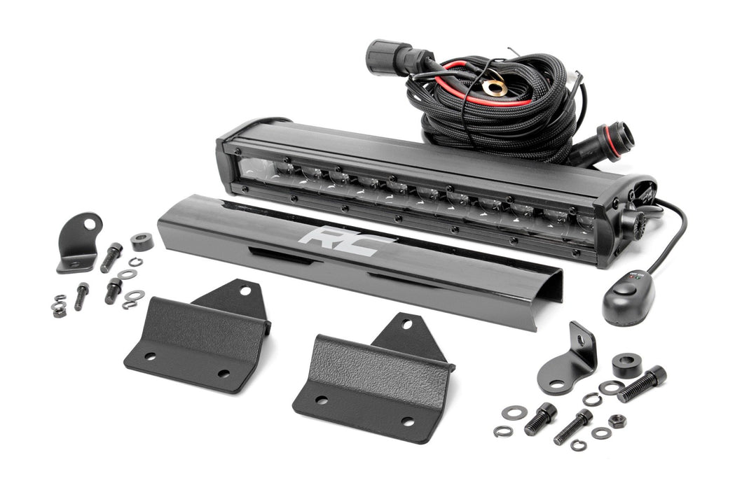 Rough Country 12" LED Light Kit Hood Mount Single Row Intimidator GC1K/GC1K Crew