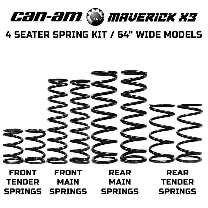 ZBROZ Racing  Can-Am Maverick X3 64" MAX Stage 1 Spring Kit