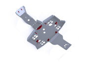 Rival Honda TRX420 / 500 FA / FE / FM IRS Alloy Central Skid Plate