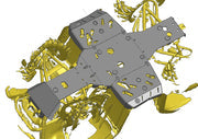Rival CF Moto C Force 400 / 500  GEN2 Plastic Central Skid Plate