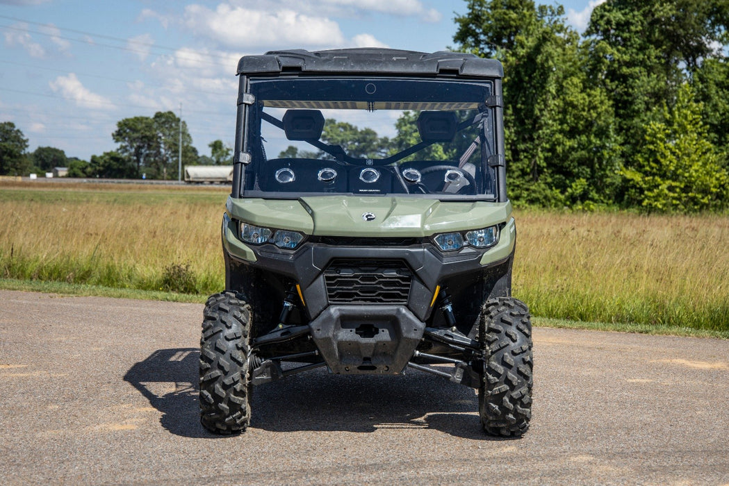 Rough Country Vented Full Windshield Scratch Resistant for 2016-2023 Can-Am Defender HD 5/HD 8/HD 9/HD 10