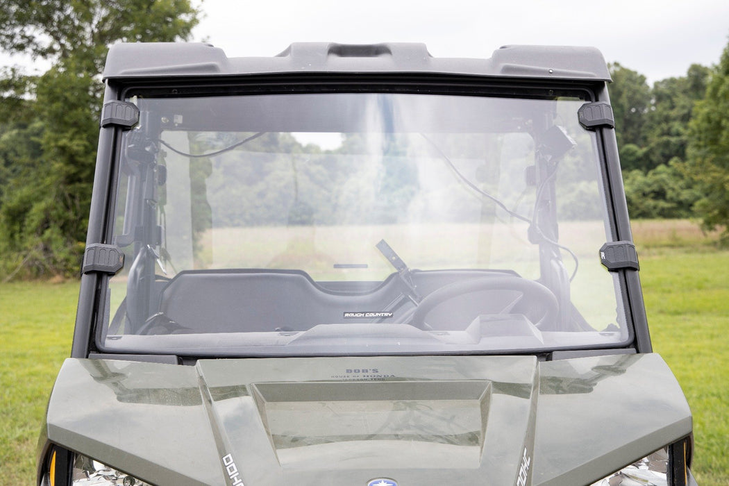 Rough Country Full Windshield Scratch Resistant Mid Size for 2010-2023 Polaris Ranger 500/570