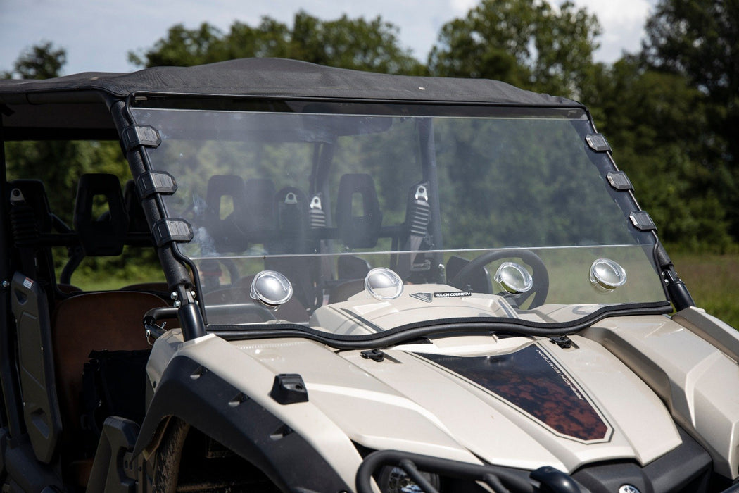 Rough Country Vented Full Windshield Scratch Resistant for 2015-2023 Yamaha Viking