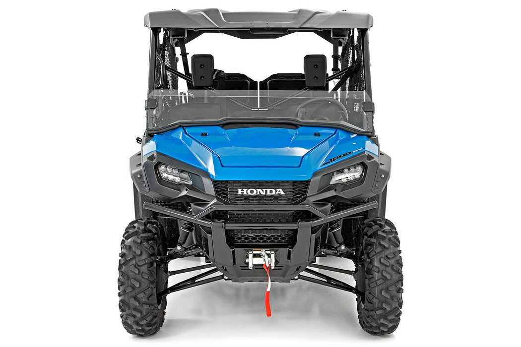 Rough Country Half Windshield Scratch Resistant for 2016-2023 Honda Pioneer 1000/Pioneer 1000-5