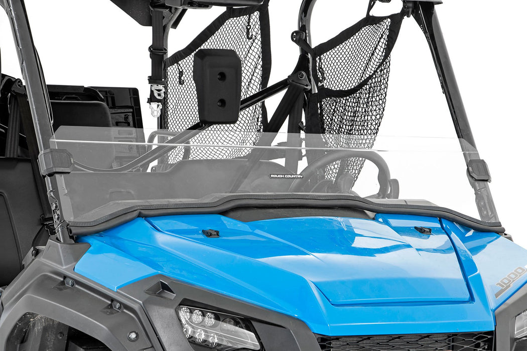 Rough Country Half Windshield Scratch Resistant for 2016-2023 Honda Pioneer 1000/Pioneer 1000-5