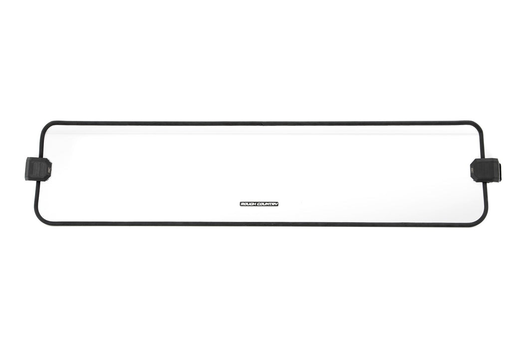 Rough Country Half Windshield Scratch Resistant for 2016-2023 Polaris General/General XP 1000