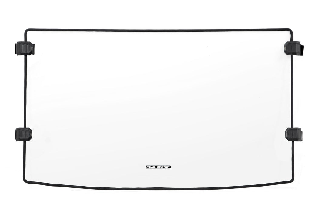 Rough Country Full Windshield Scratch Resistant Mid Size for 2010-2023 Polaris Ranger 500/570