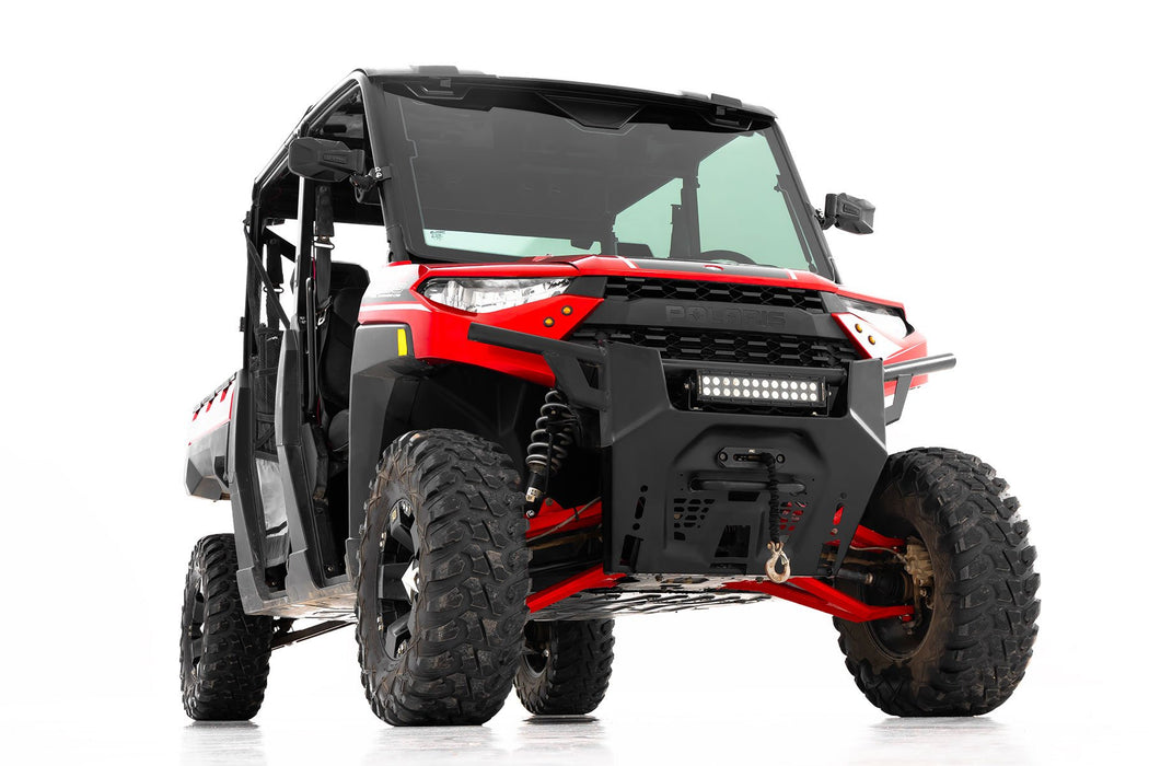 Rough Country Red Forged Alum High Clearance 2" Fwd Offset Control Arms w/Ball Joints for 2017-2023 Polaris Ranger 1000XP