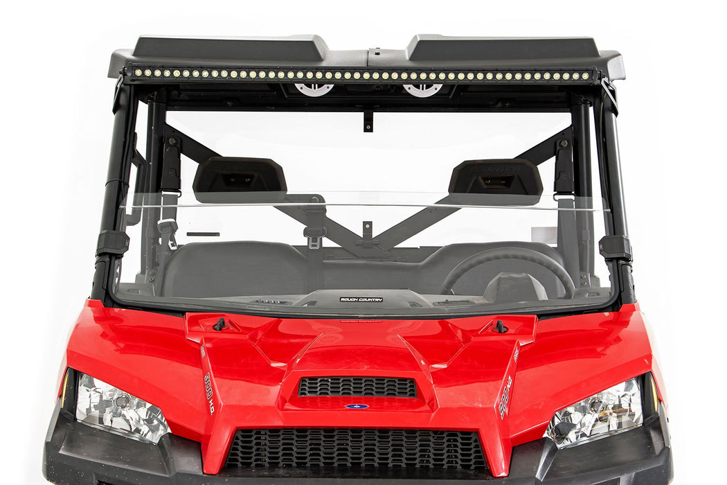 Rough Country Half Windshield Scratch Resistant for 2013-2023 Polaris Ranger 1000/Ranger XP 900/1000