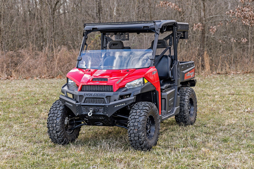 Rough Country Half Windshield Scratch Resistant for 2013-2023 Polaris Ranger 1000/Ranger XP 900/1000