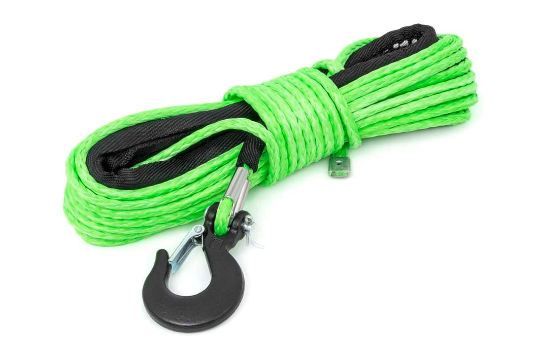Rough Country Synthetic Rope 1/4 Inch 50 Ft Lime Green