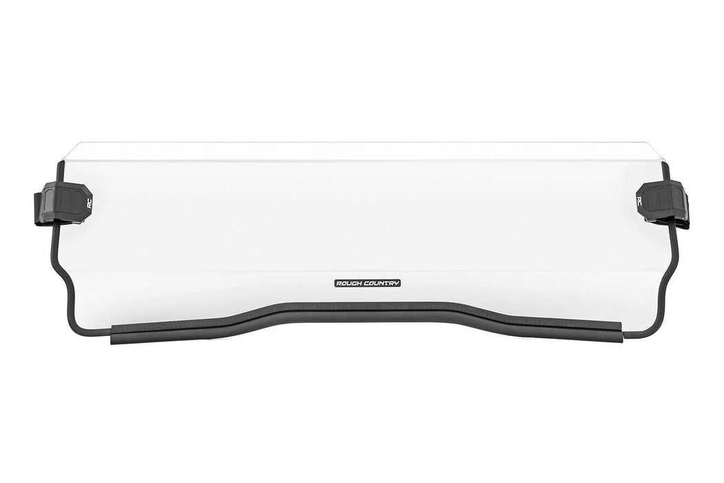 Rough Country Half Windshield Scratch Resistant for 2020-2023 Polaris RZR Pro/Turbo R