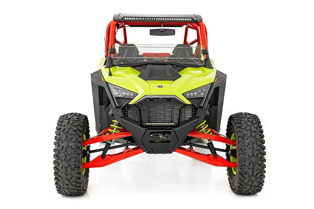 Rough Country Half Windshield Scratch Resistant for 2020-2023 Polaris RZR Pro/Turbo R