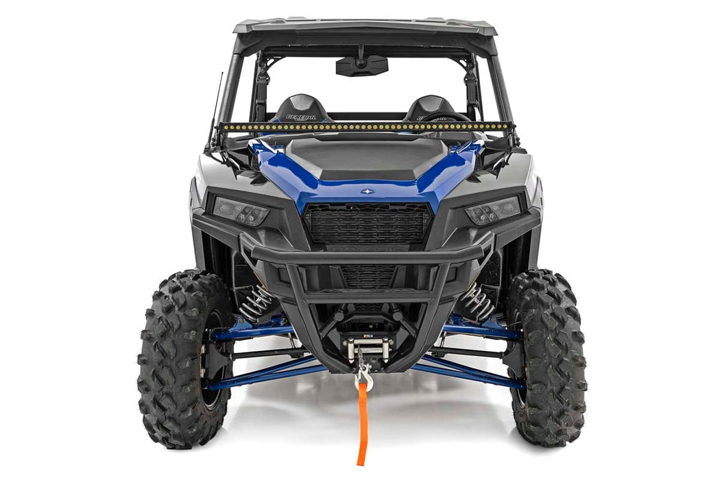 Rough Country LED Light Lower Windshield 50" Black Single Row for 2016-2023 Polaris General/General XP