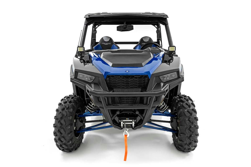 Rough Country LED Light Kit Cage Mount 3" OSRAM Wide Angle for 2016-2023 Polaris General