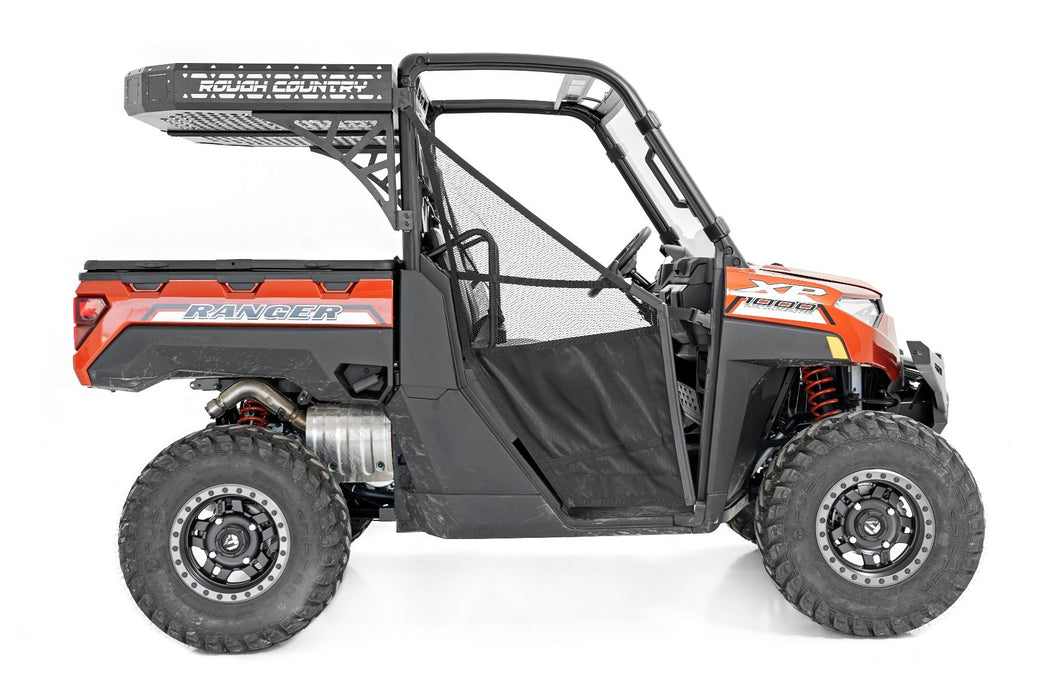 Rough Country Cargo Rack Dual 2" Black LED Pairs Flush Mount for 2017-2023 Polaris Ranger 1000/Ranger XP 1000