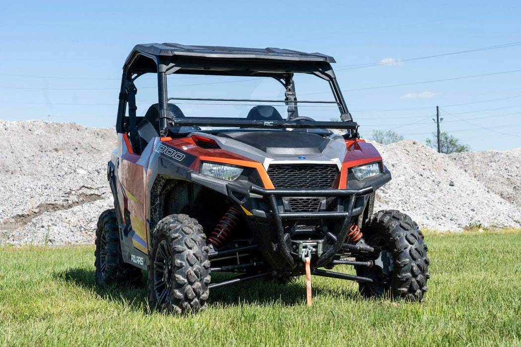 Rough Country Half Windshield Scratch Resistant for 2016-2023 Polaris General/General XP 1000