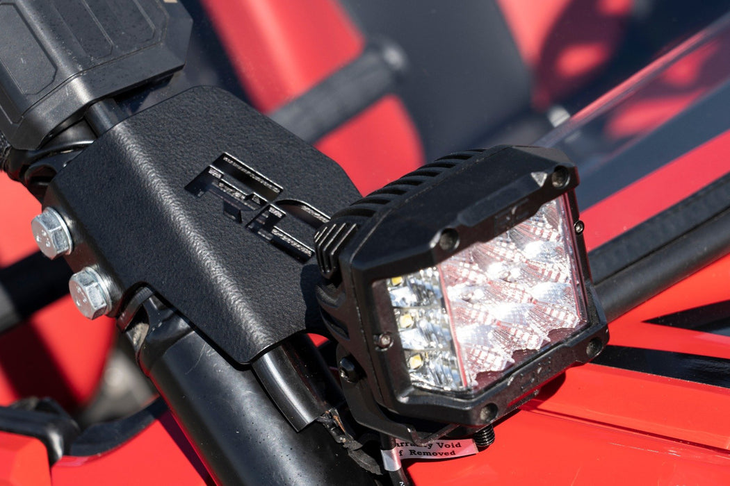 Rough Country LED Light Kit Cage Mount 2" Black Pair for 2019-2023 Honda Talon