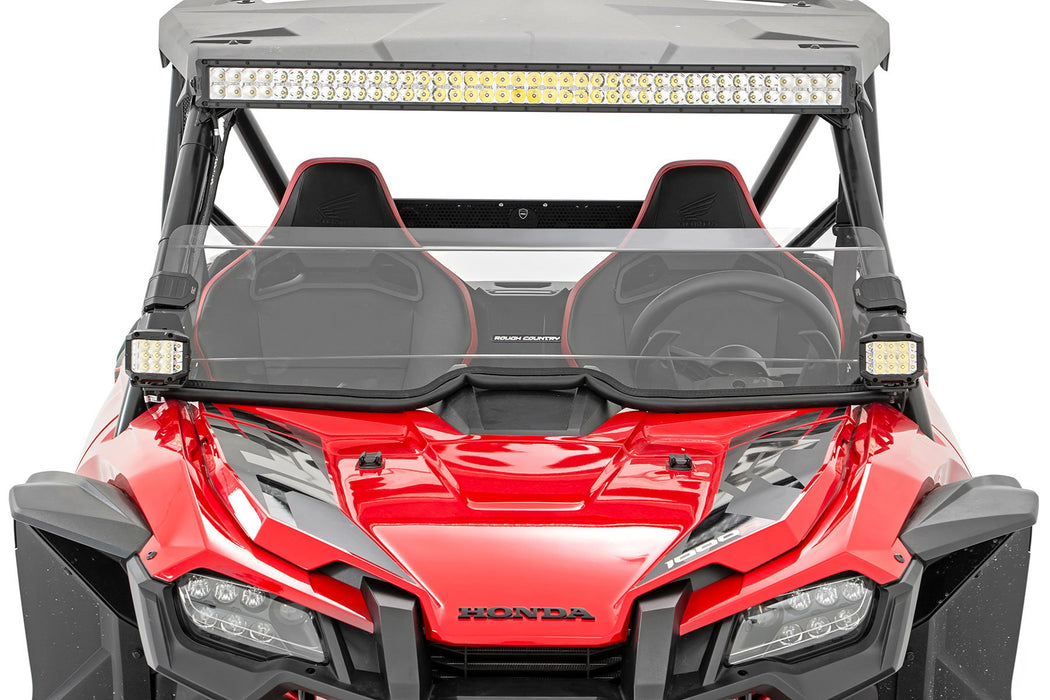 Rough Country Half Windshield Scratch Resistant for 2019-2023 Honda Talon 1000